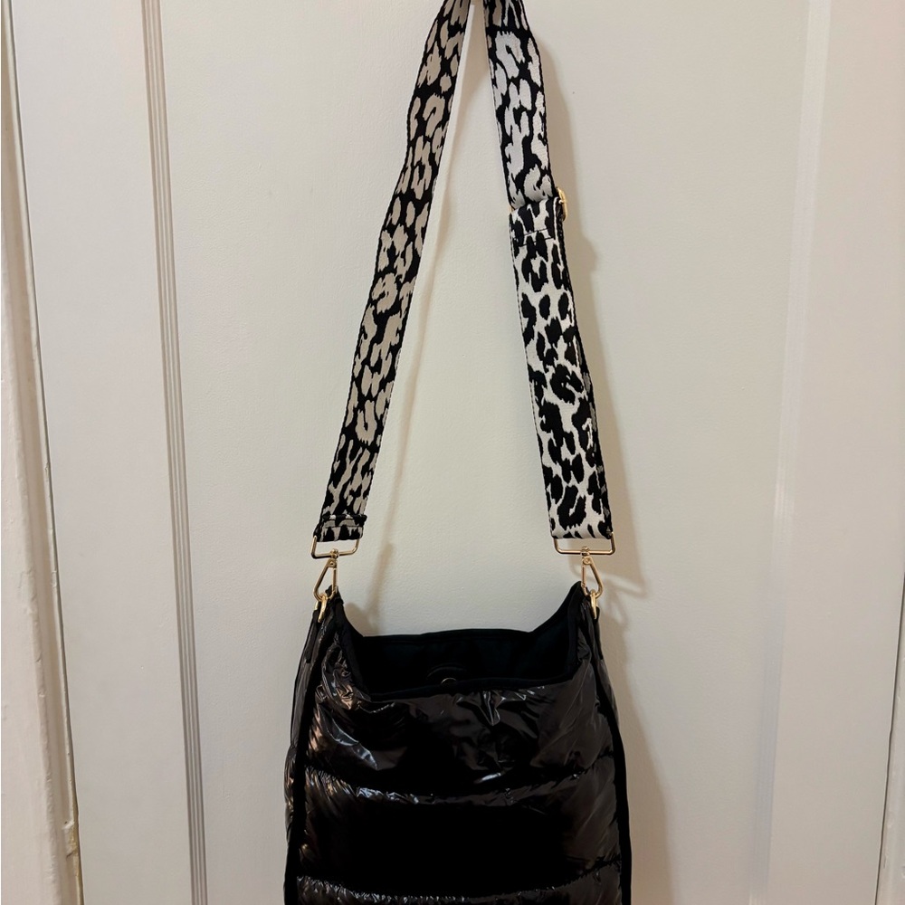 Ah Dorned black Puffer Shoulder Bag